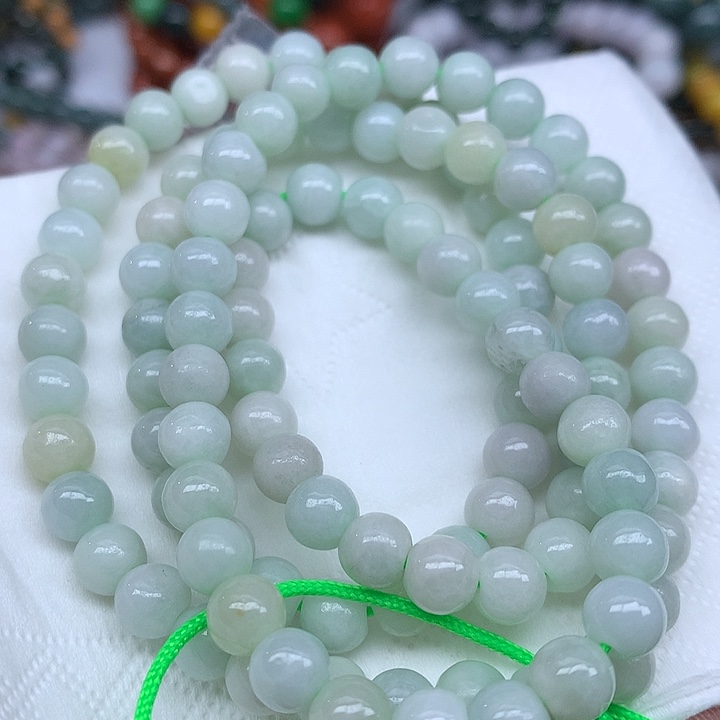 翡翠未镶嵌颈饰手串