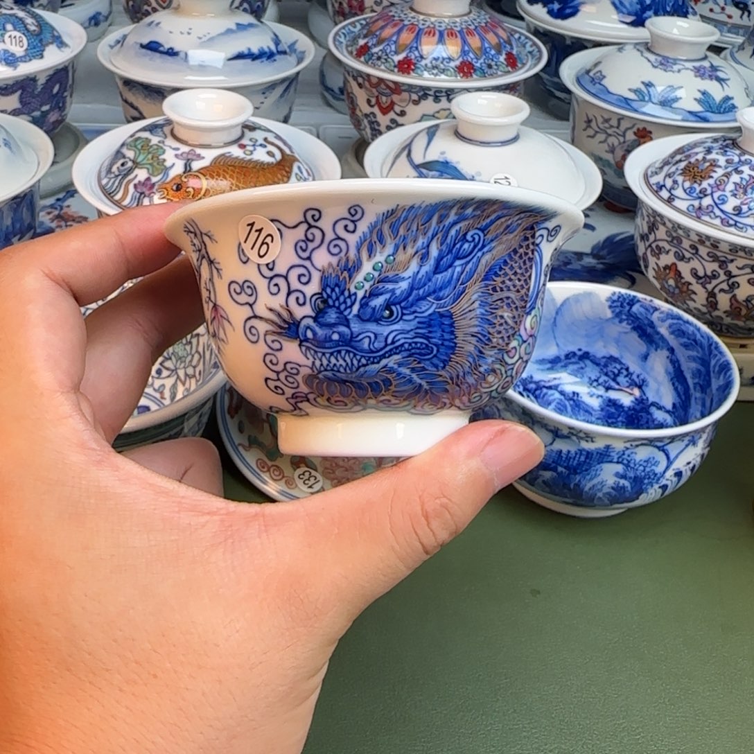 彦祖纯手工手绘茶具116
