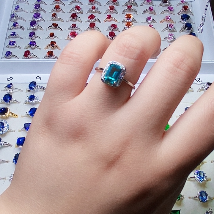 碧玺戒指银S925镶嵌111111111111