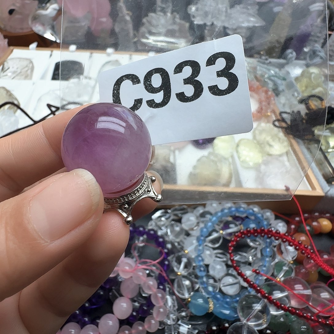 水晶摆件未镶嵌球933