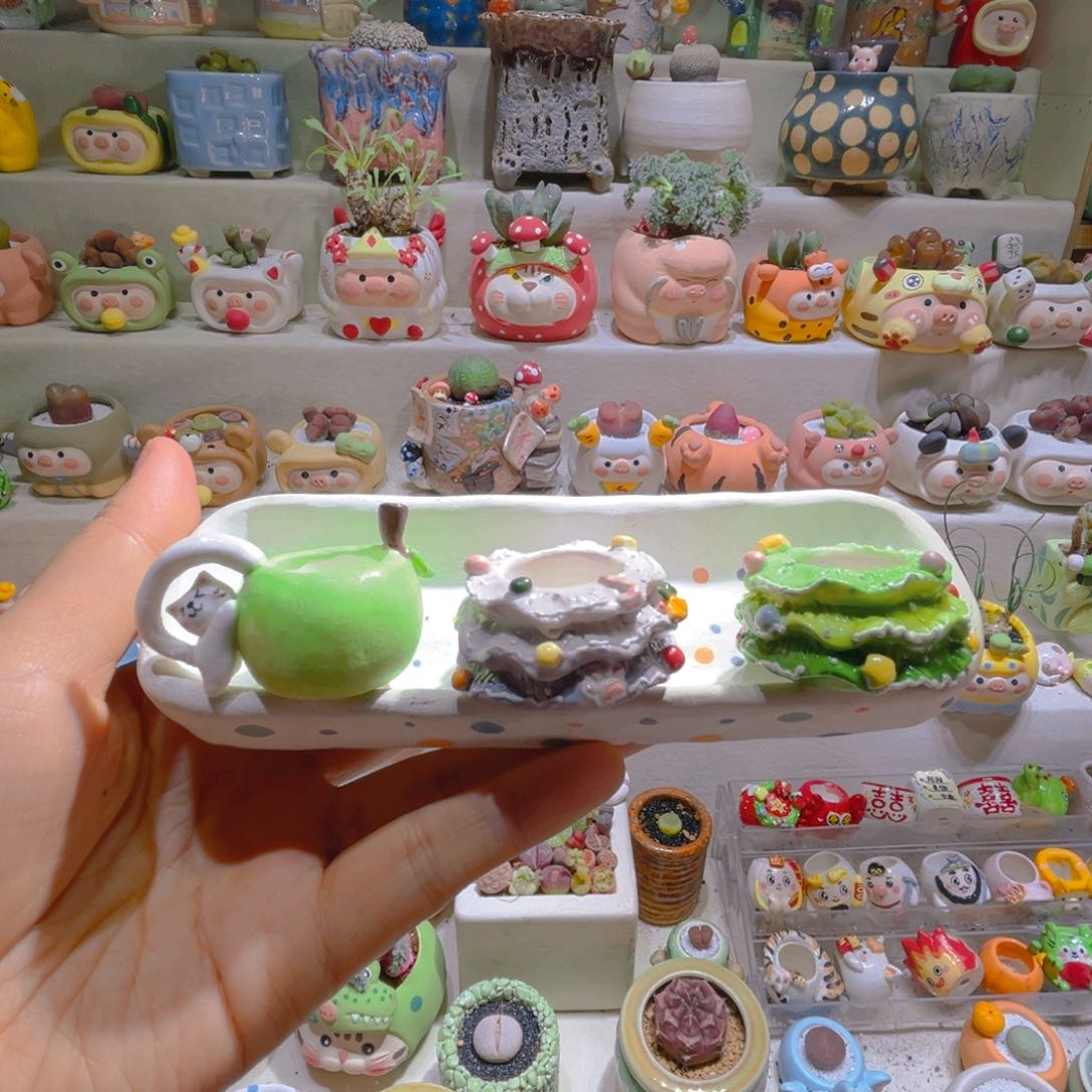 040纯手工制作重工盆盆30一只