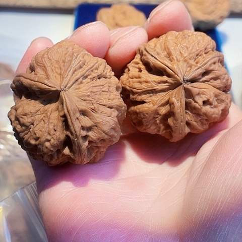 归***尘把件文玩核桃果冻异形带彩39