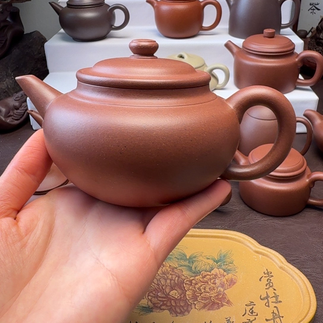 茶壶紫砂特练紫泥  水平260微瑕