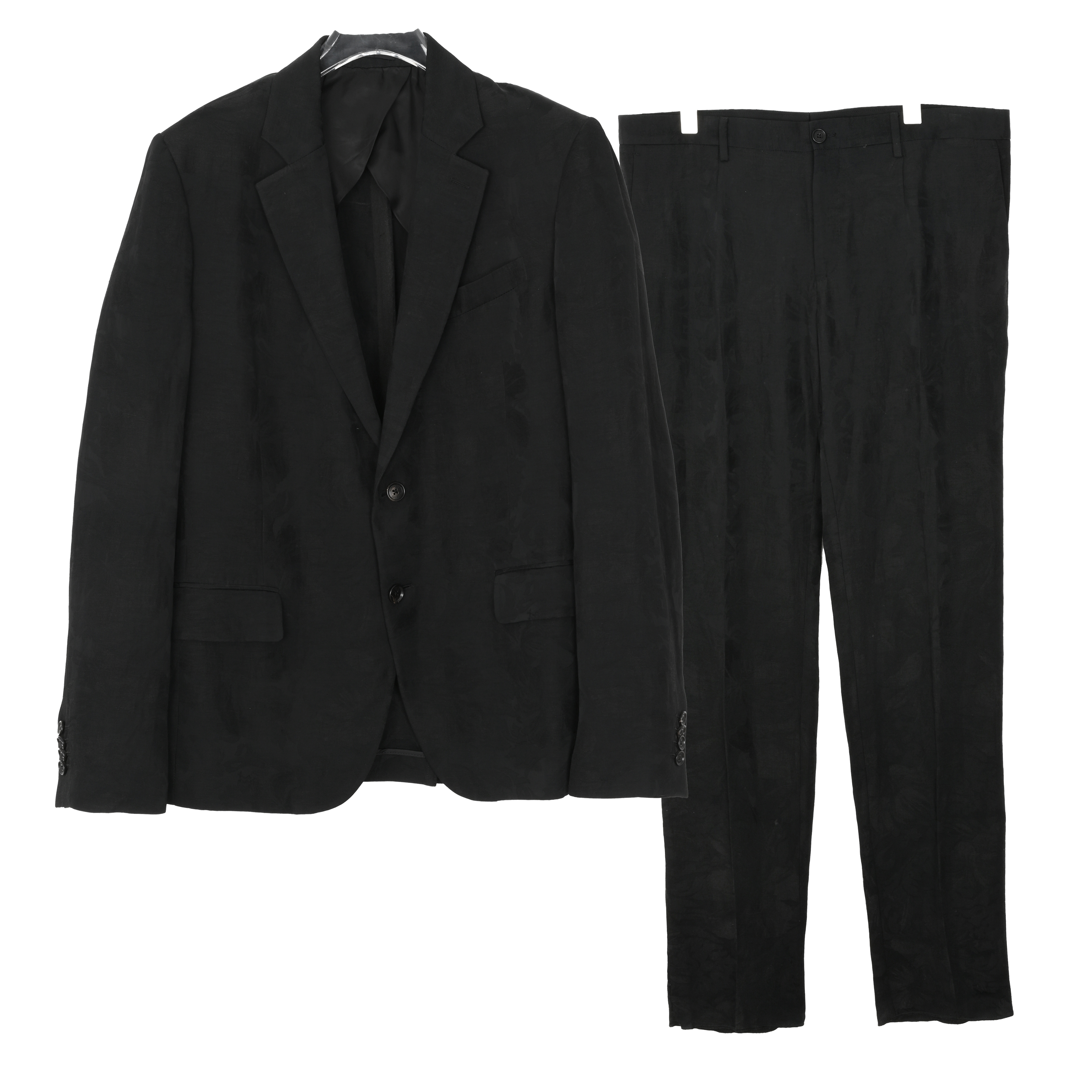 VERSACE/范思哲男士黑色暗纹正装西服套装A81865 A228404 A408