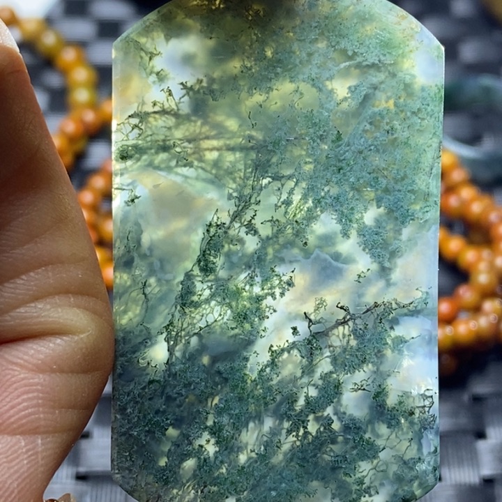 玛瑙/玉髓颈饰未镶嵌蓝**乐