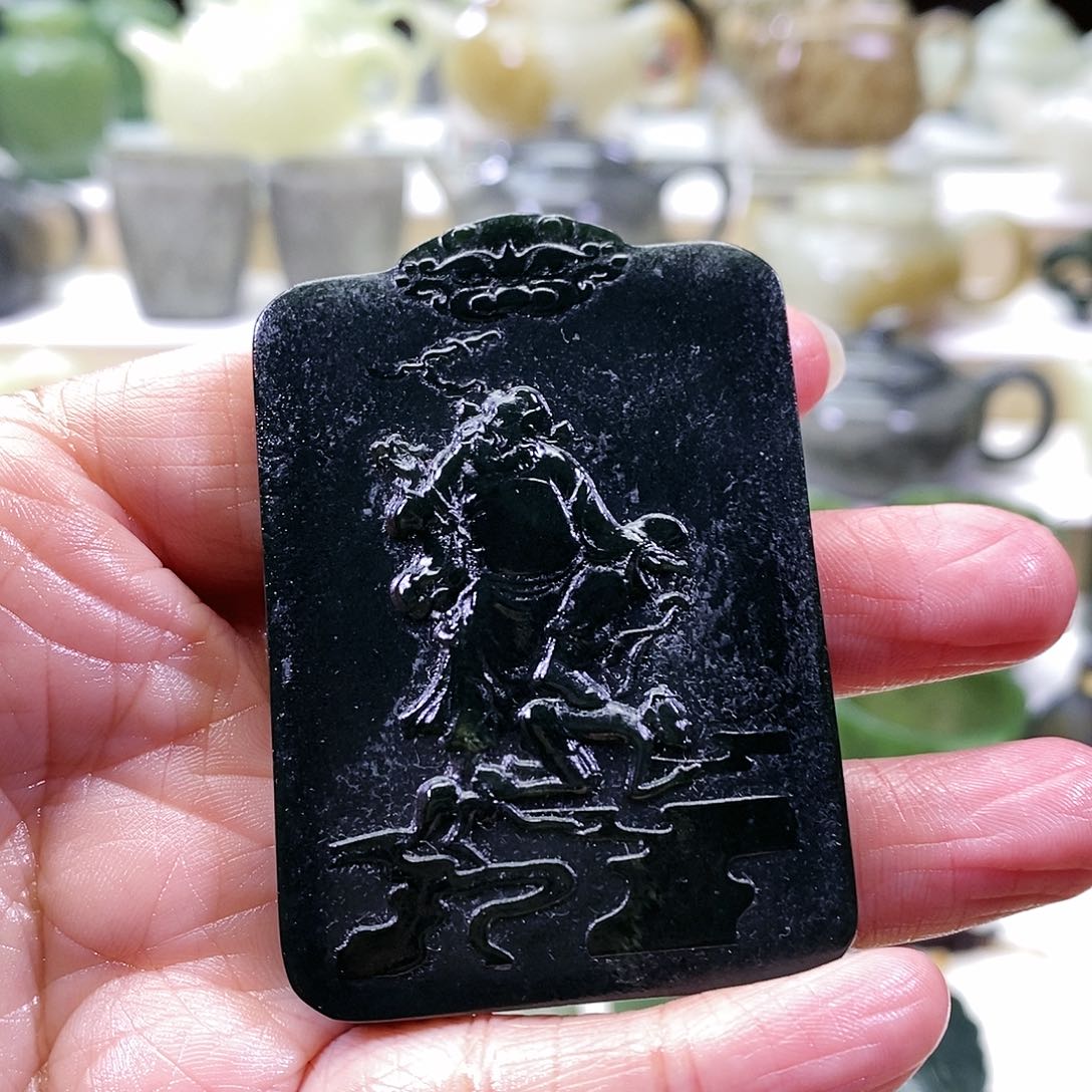 和田玉未镶嵌挂件