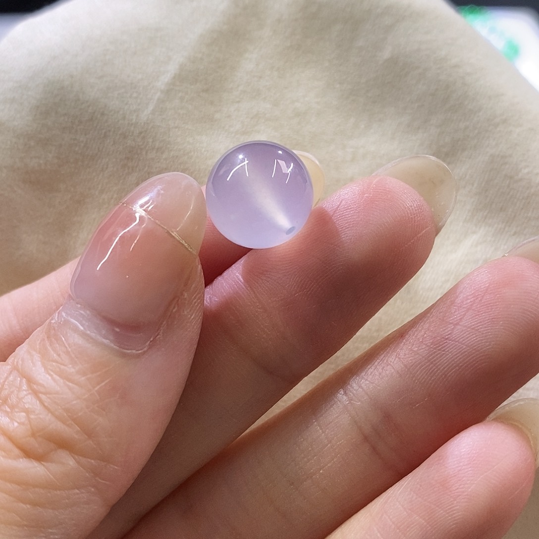 未镶嵌挂件翡翠粉紫色卡11.5