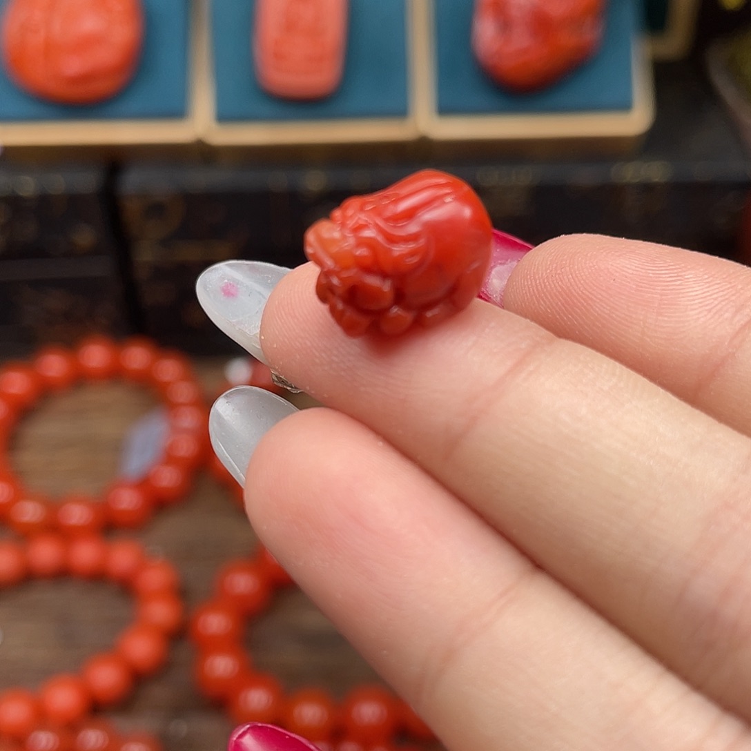 南红玛瑙未镶嵌颈饰福利 瓦西小貔貅