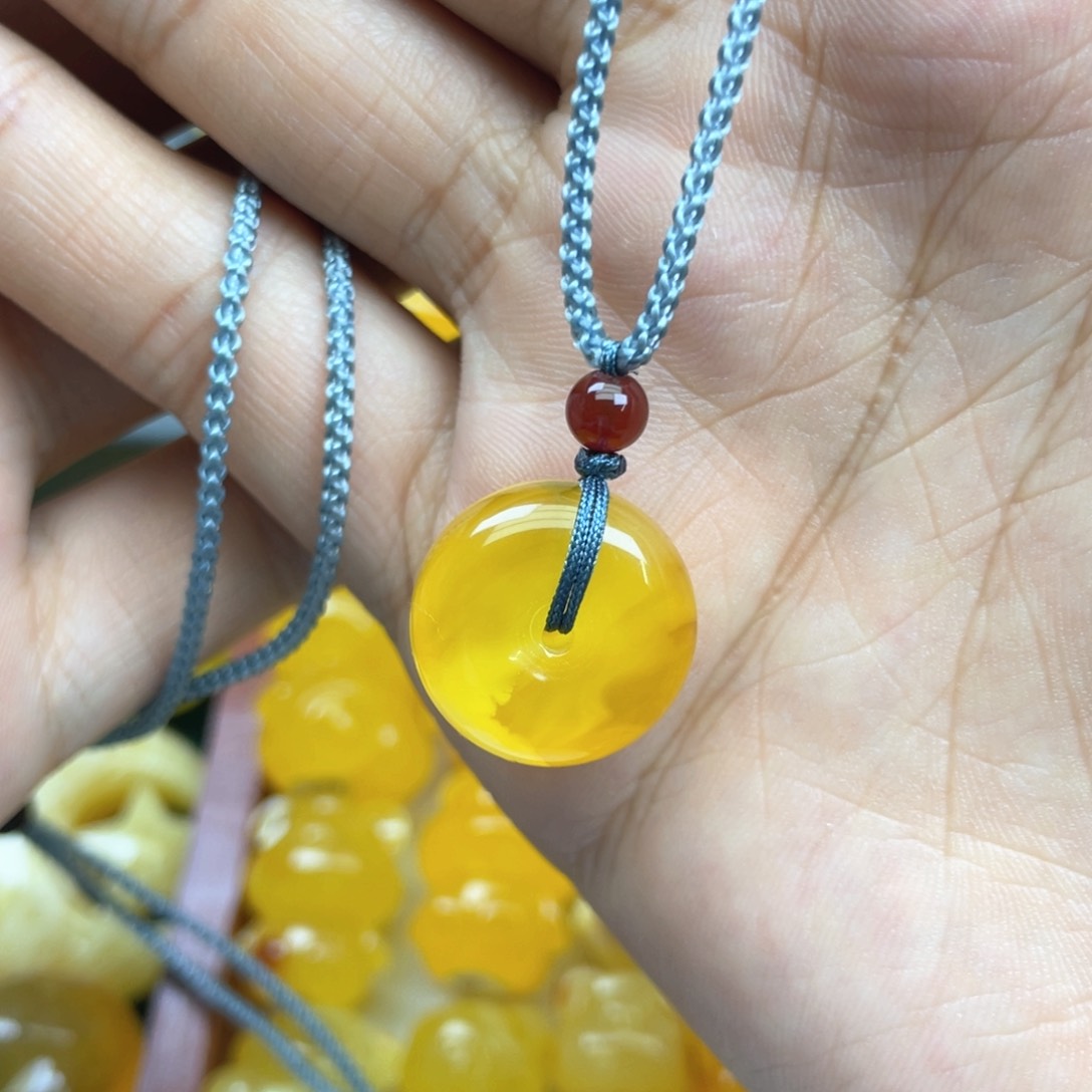琥珀裸石未镶嵌蜜蜡