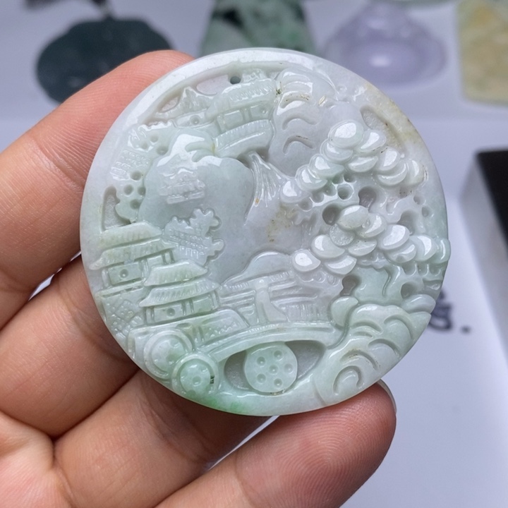 颈饰未镶嵌翡翠翡翠