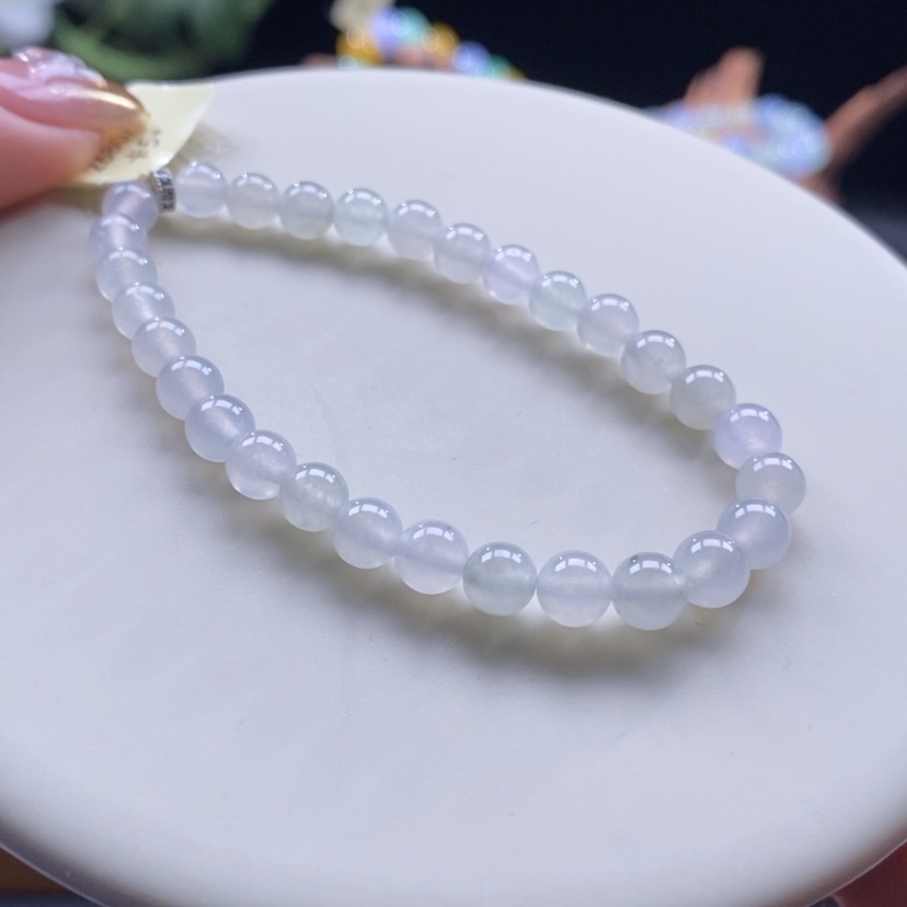 【闪购商品】翡翠颈饰未镶嵌翡翠白冰手串卡5+