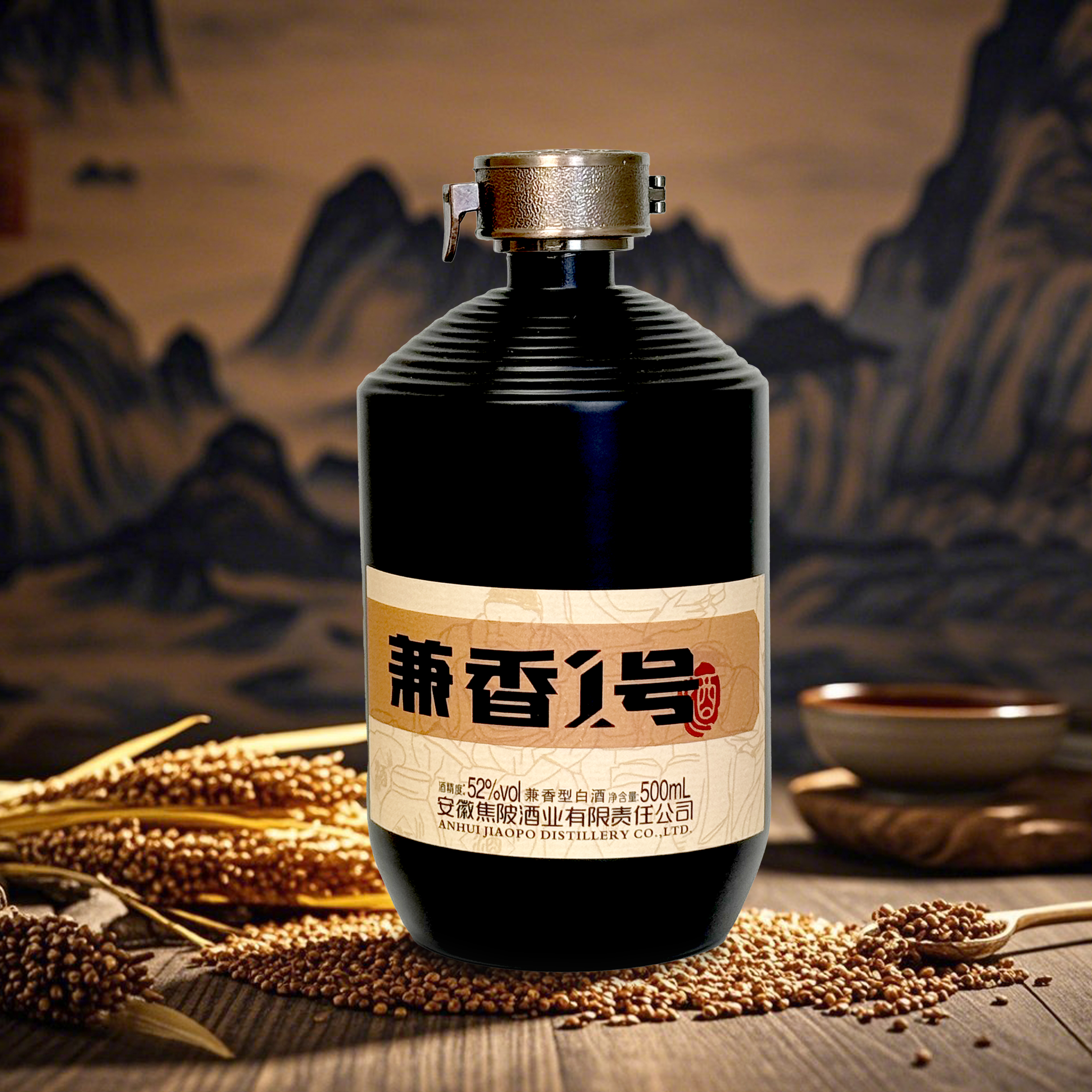 JIAO PO/焦陂【三车间基酒】焦陂兼香1号整箱6瓶52度500ml