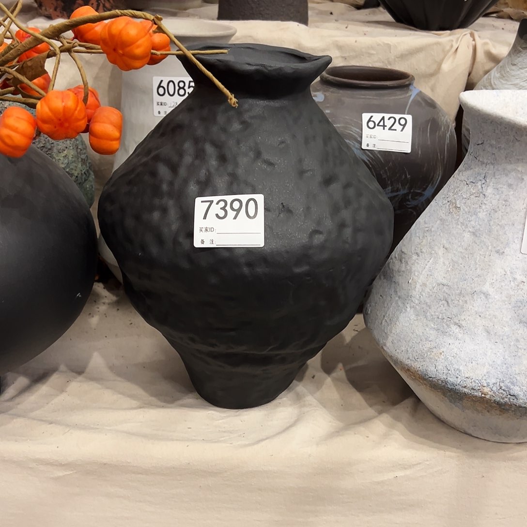 瓶7390高32口8陶瓷花瓶无孔