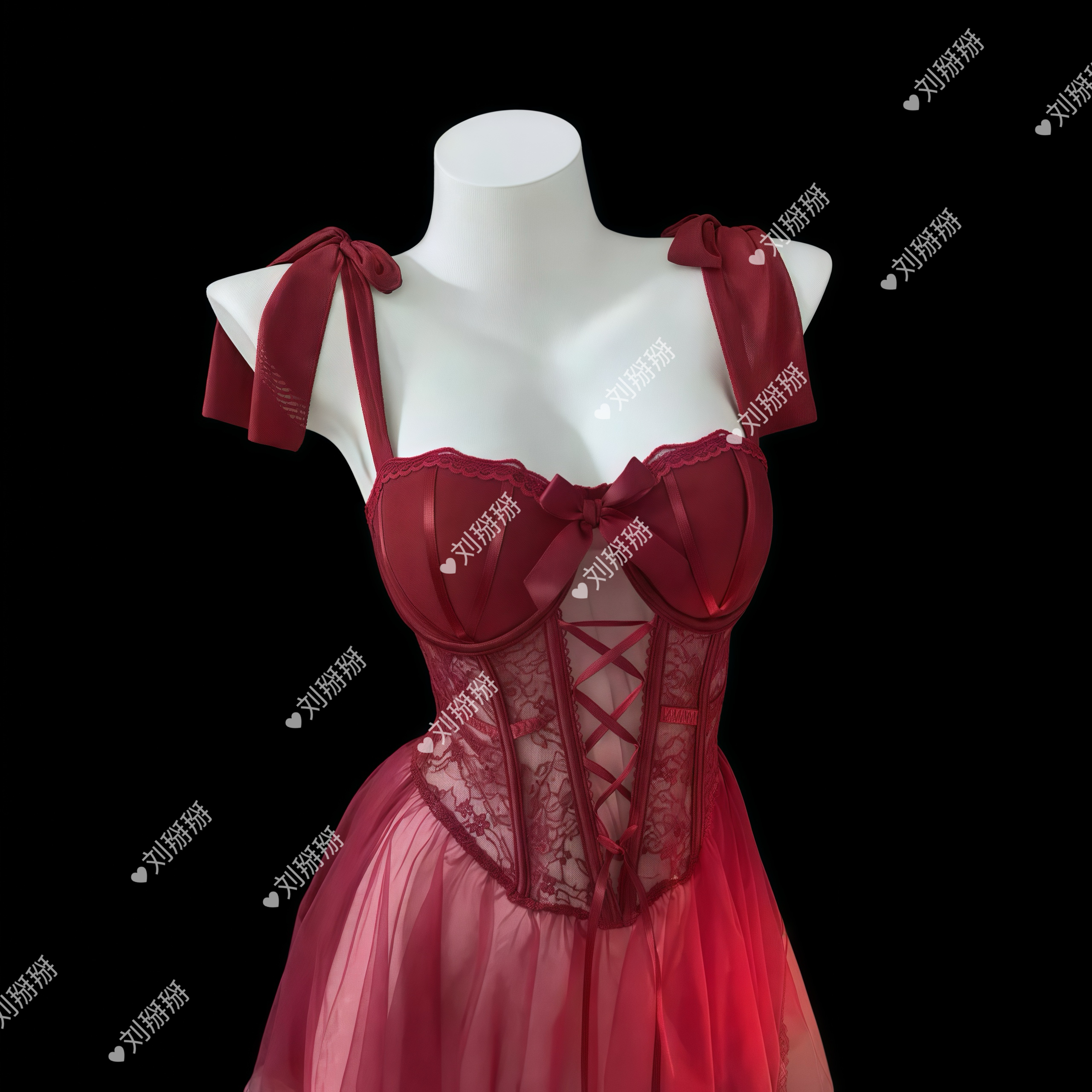 刘掰掰【粉色魅语】夏季性感露背薄款气质纯欲风时尚性感女士睡裙