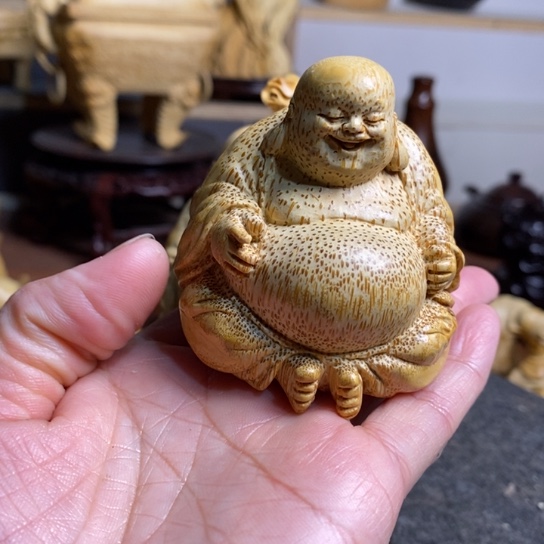 魅***）竹手工制作摆件手把新品漏价