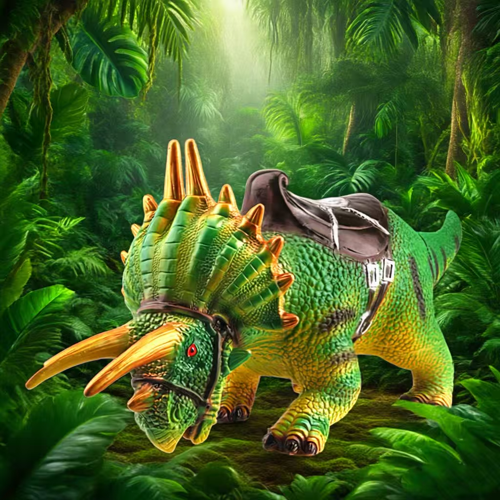 软胶男孩玩具三角龙创意恐龙玩具模型早教动物真玩具