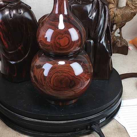 木懿*轩大红酸枝葫芦摆件