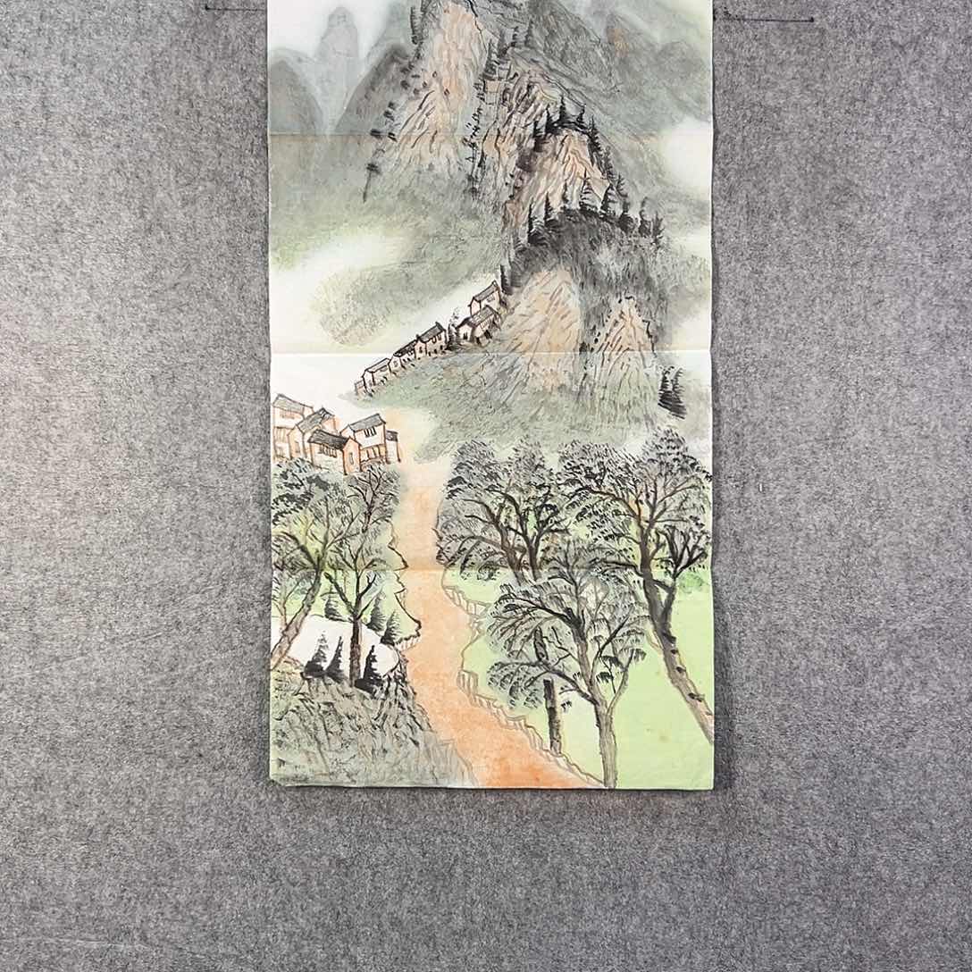 国画642 牡丹之花之叶的颜色