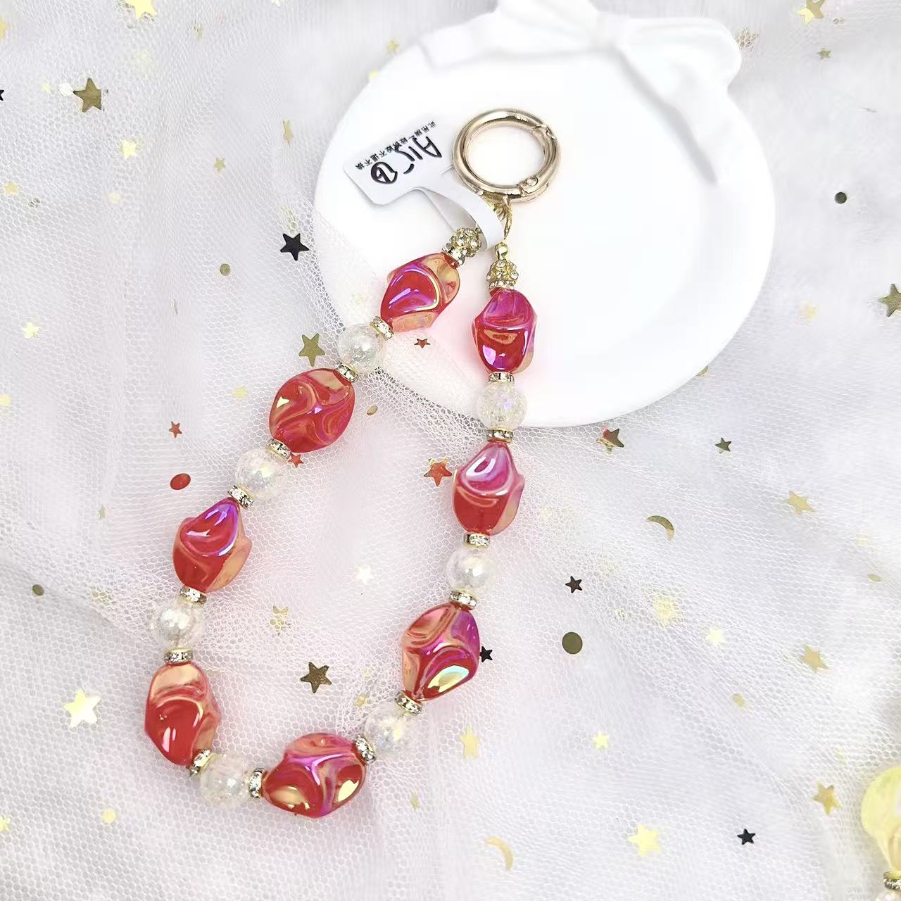 DIY串珠高级感手机链配饰