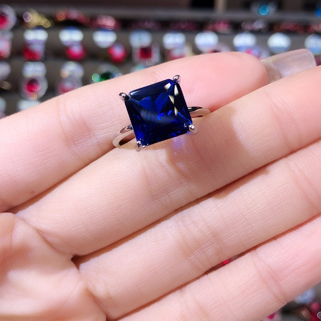 无925银皇家蓝戒指