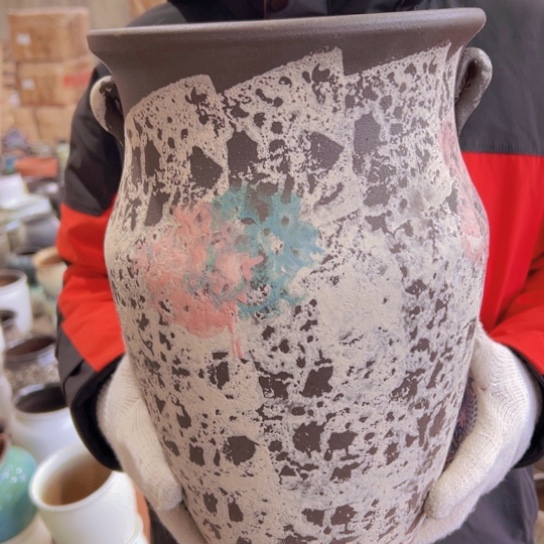 紫砂花盆高32口22————-