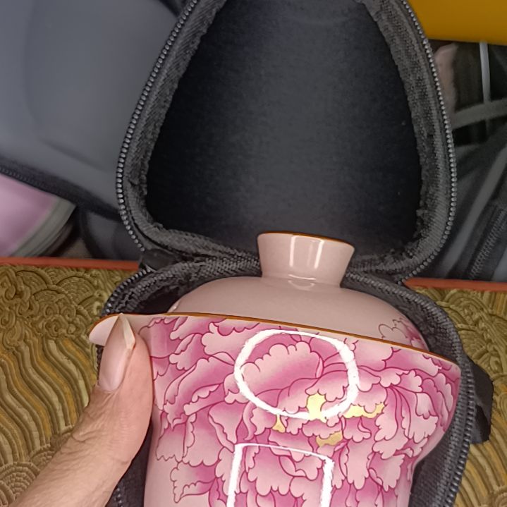 高颜值户外专用旅行茶具便携陶瓷快客杯功夫茶具泡茶器一壶二杯