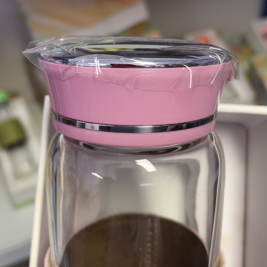 玻璃盖子款9361玫瑰粉420ml