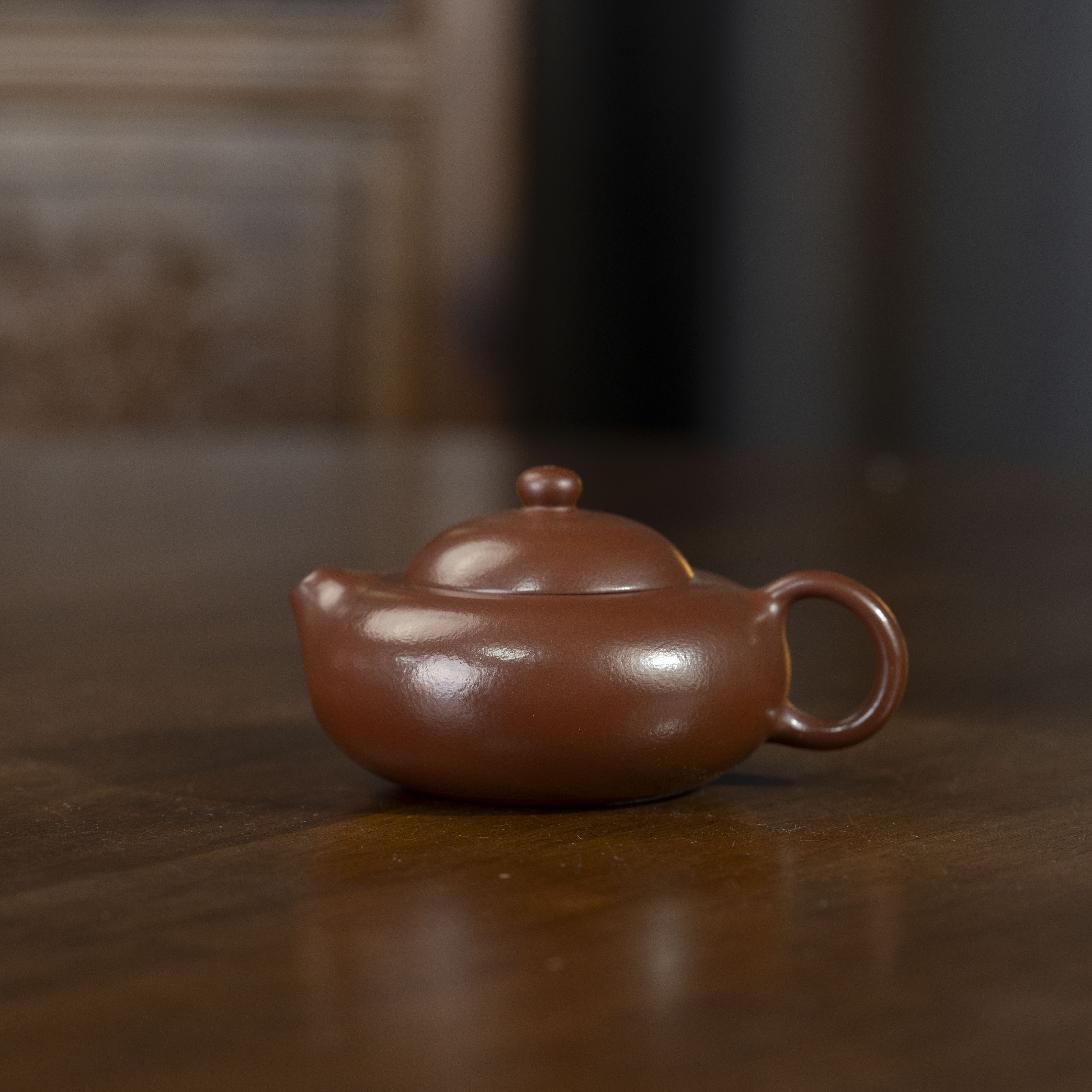 珽珽茶器 扁西施 紫朱泥 140cc家用紫砂壶tt2