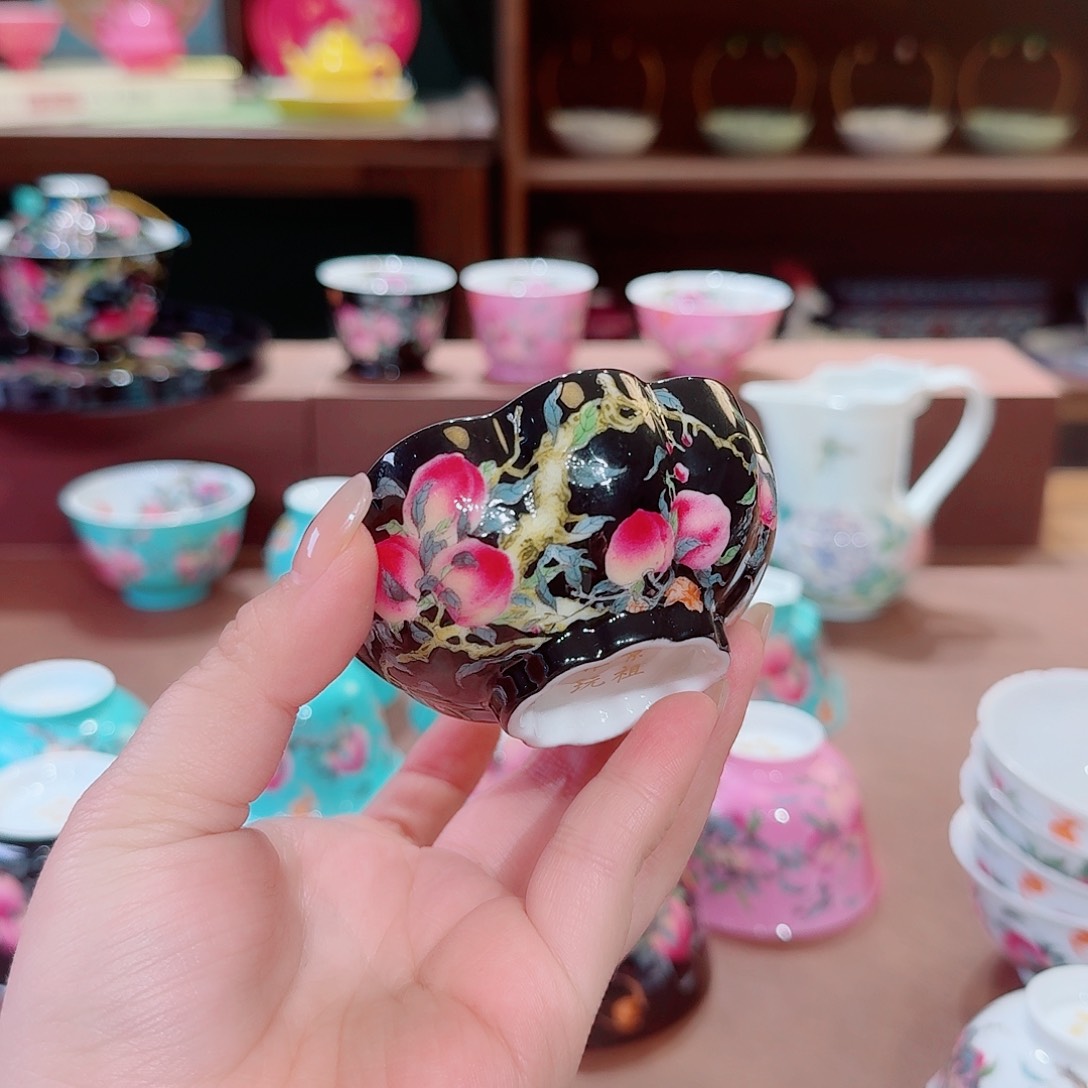 珐琅彩主人杯茶具套装