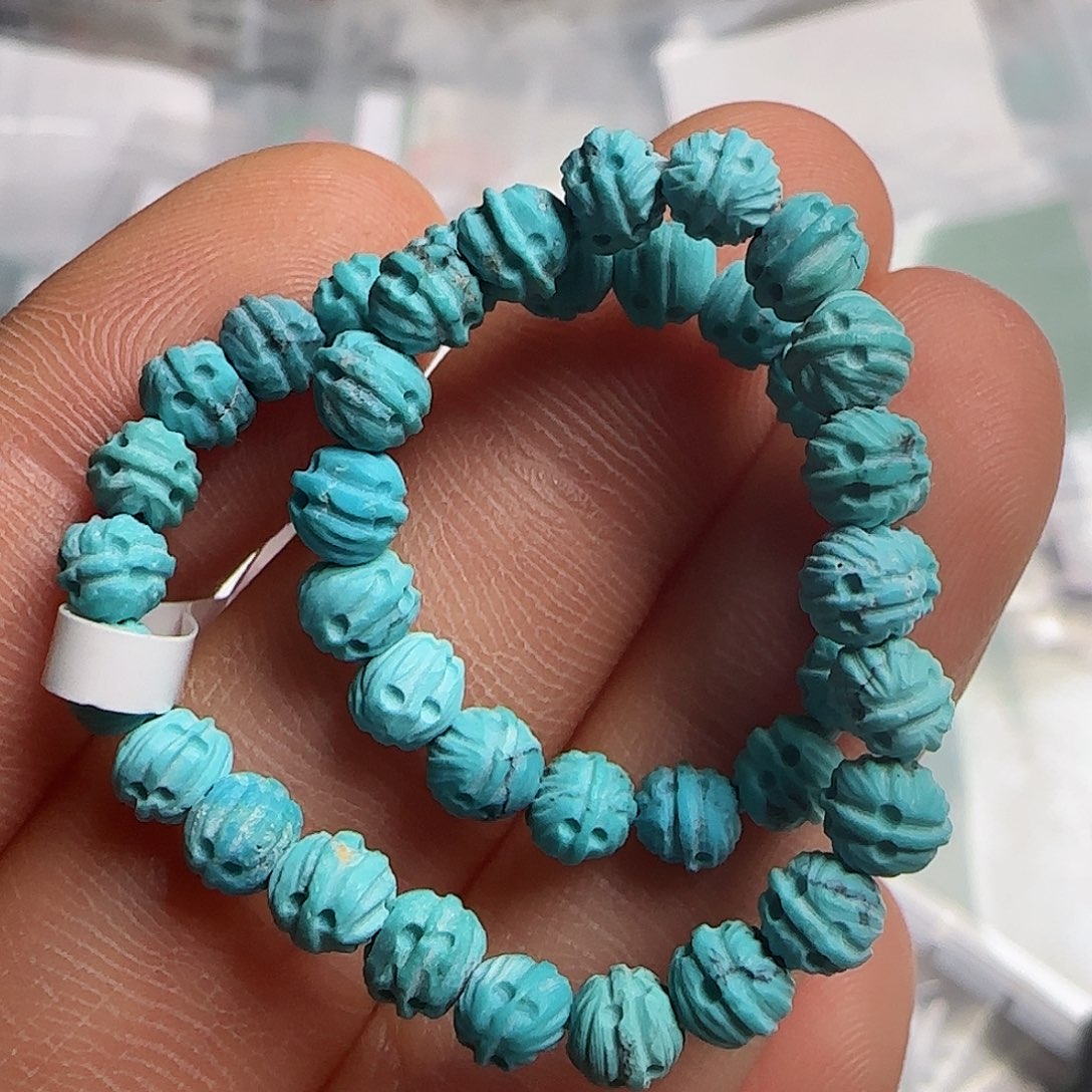 绿松石珠宝半成品未镶嵌