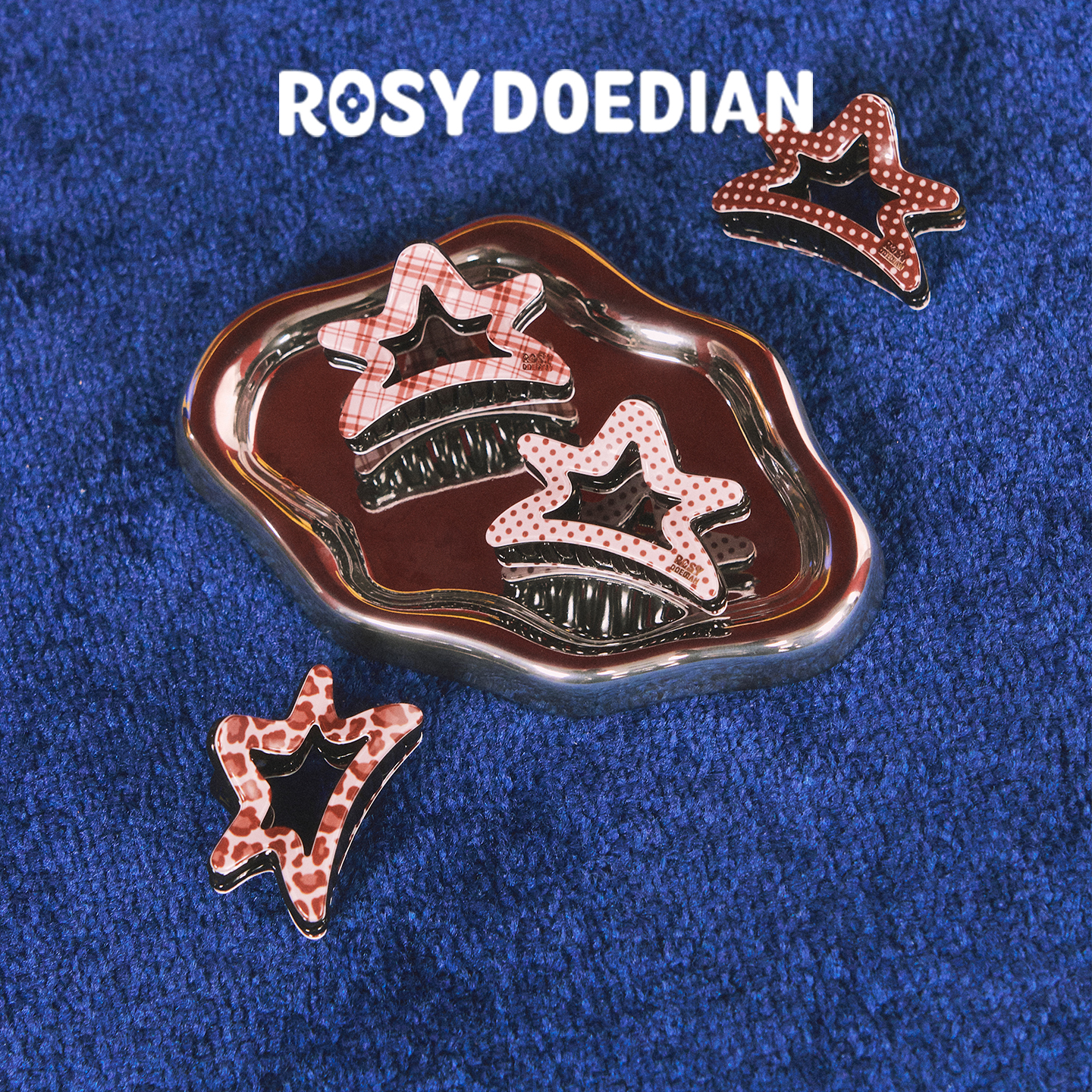 ROSYDOEDIAN星星抓夹气质创意个性可爱发夹