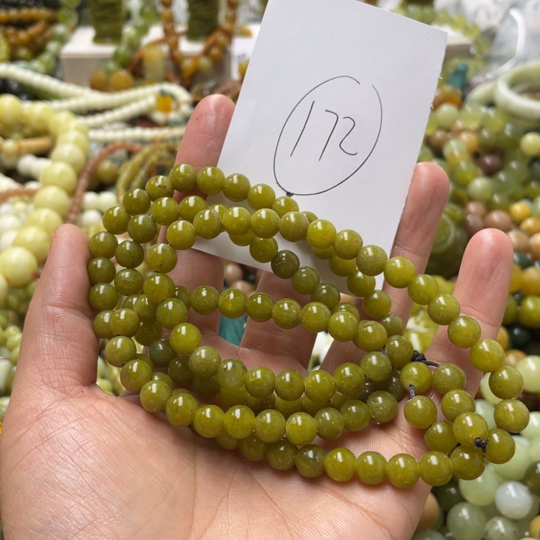 蛇纹石玉手链未镶嵌