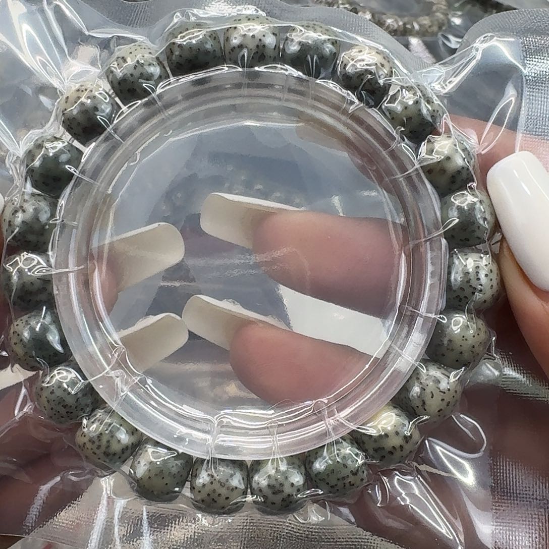 星月菩提手串165入门绿星月菩提10桶单圈