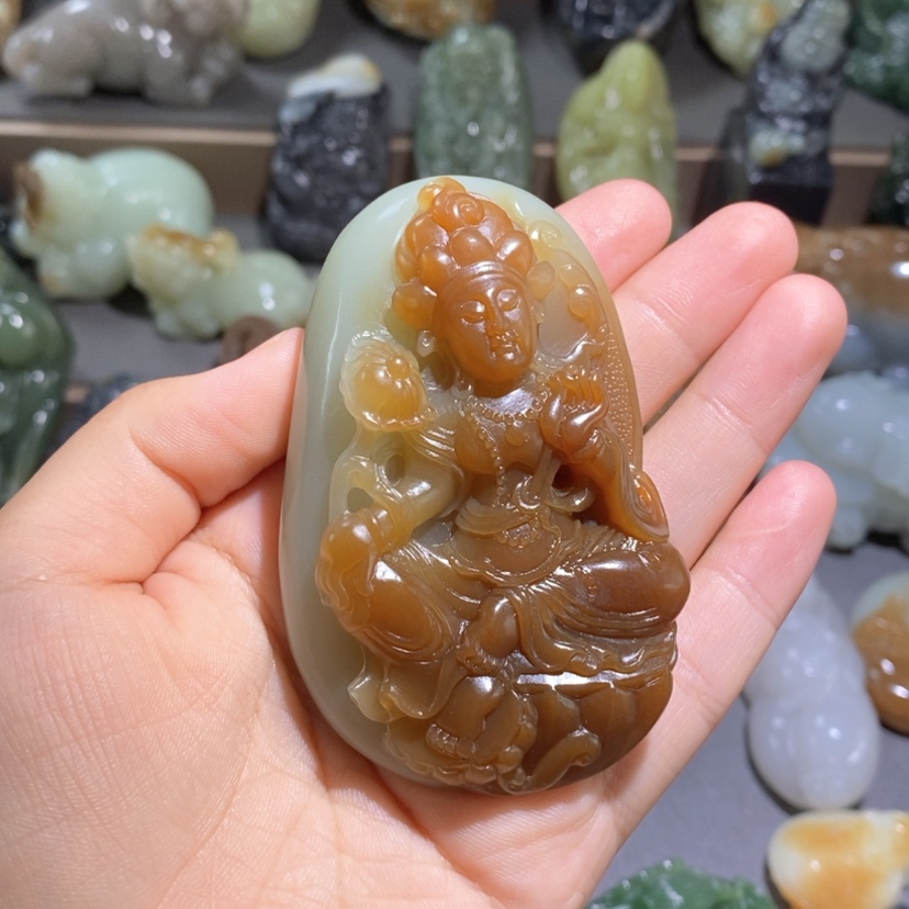 【闪购商品】和田玉未镶嵌把件超****8