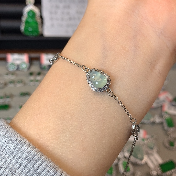 翡翠未镶嵌手链手链