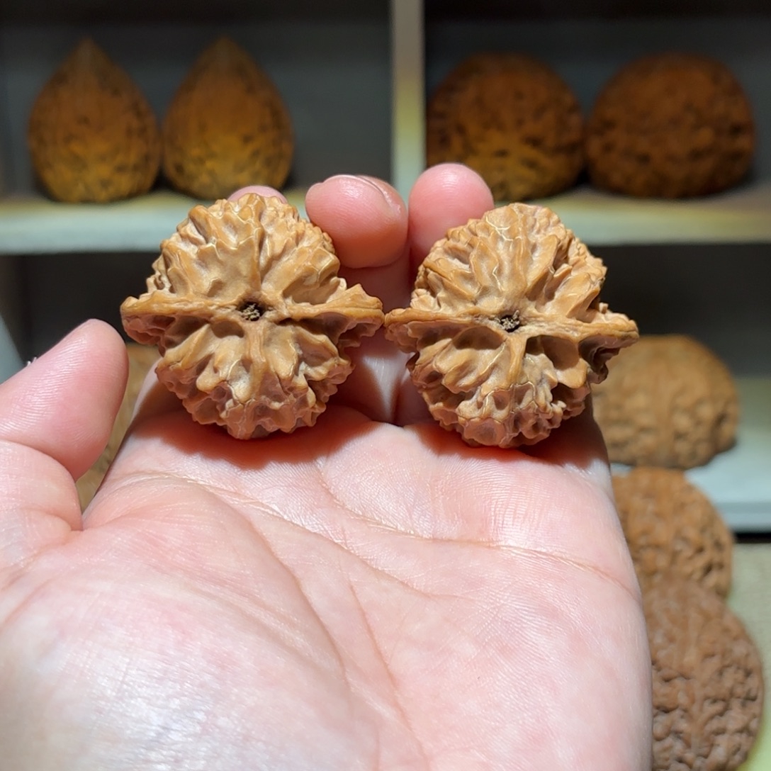 王****把件文玩核桃38 尺全品苹果园