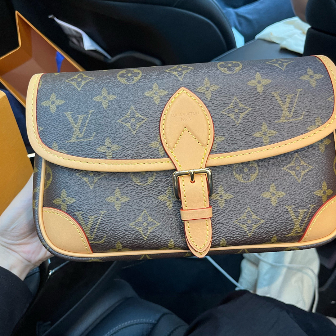99新 LouisVuitton/路易威登 老花法棍包 芯片款 25年