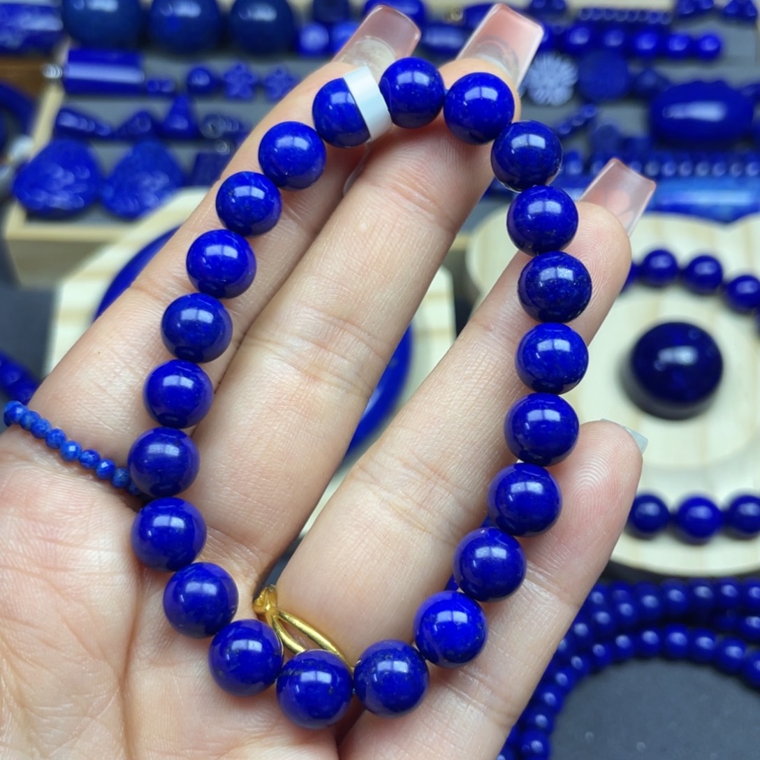 费***澄青金石未镶嵌8+手串