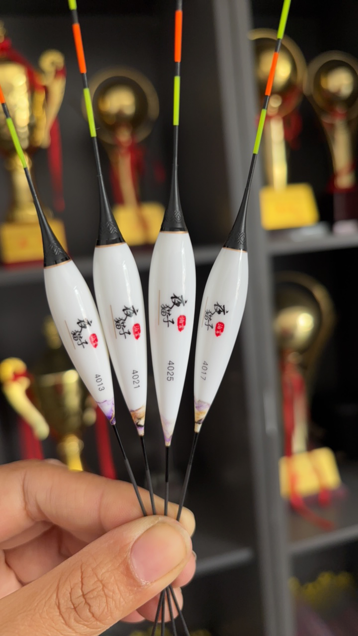 夜猫子电子钓鱼鱼漂硬尾长40厘米一套4支