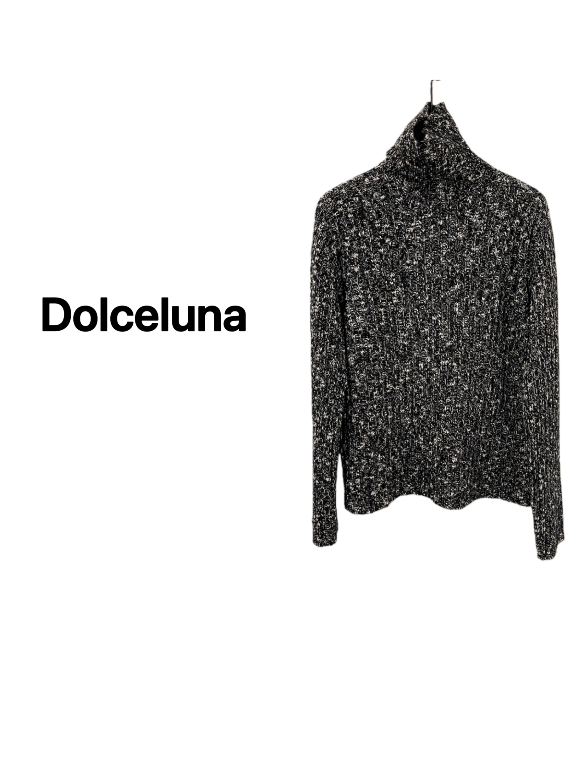 【月姐严选】秋冬花纱坑条高领羊绒羊毛无缝一体女士针织上衣17582