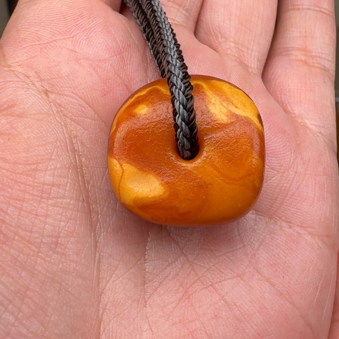 蜜蜡裸石未镶嵌五克花蜡