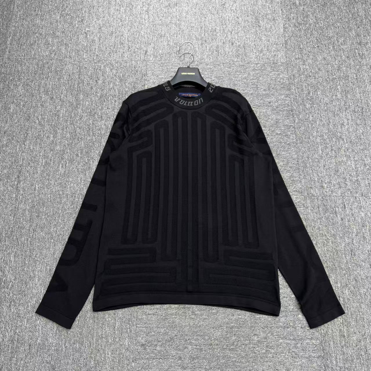未使用 LouisVuitton/路易威登 条纹老花长袖/L码/19450