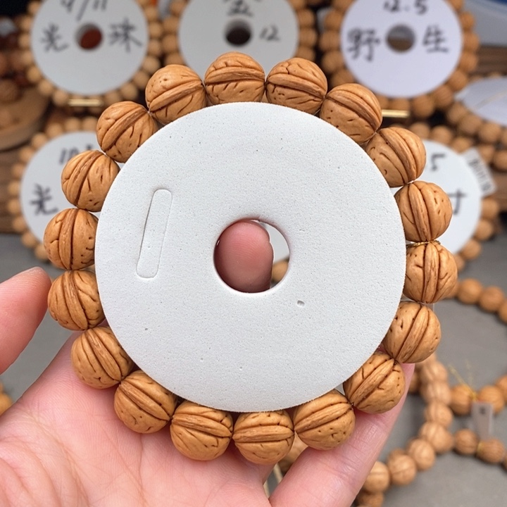 桃核手串元旦14.5A 抛光尺寸误差0.5之间