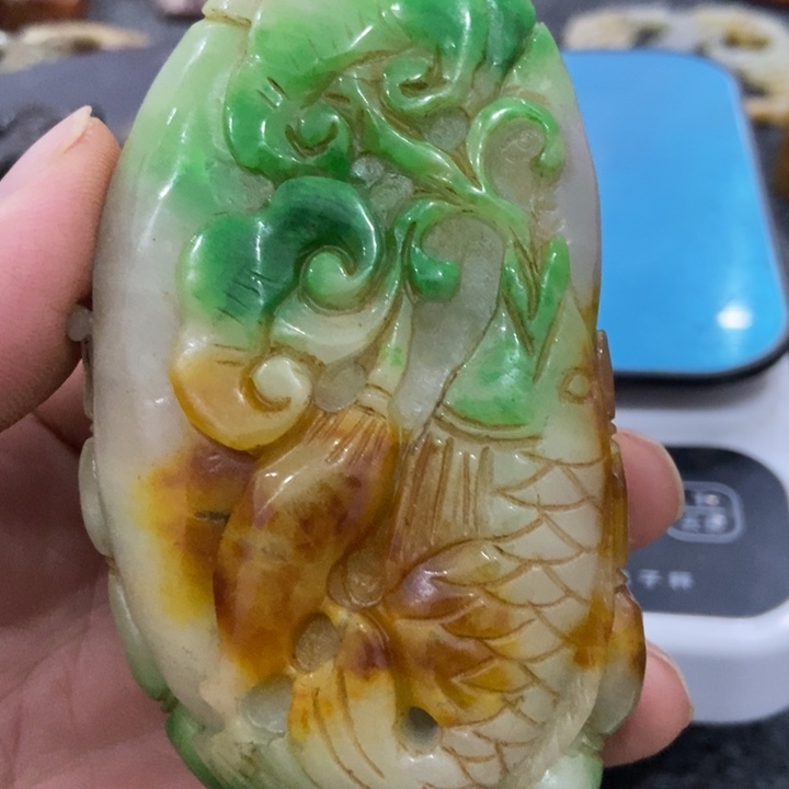 白玉菩提吊坠摆件