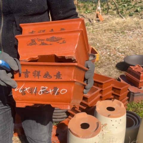 紫砂花盆紫砂花盆盆景盆栽瑕疵