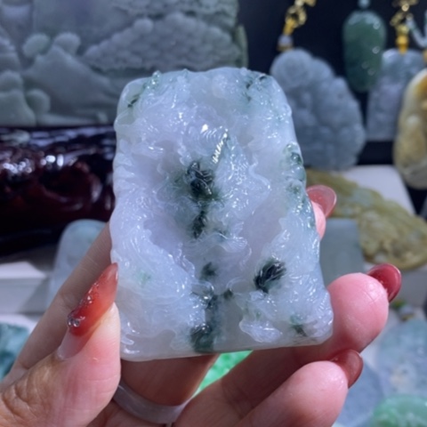 【闪购商品】颈饰未镶嵌翡翠天**运九龙