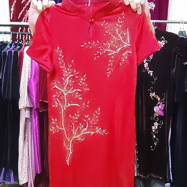 XL，2XL码数偏小旗袍短袖