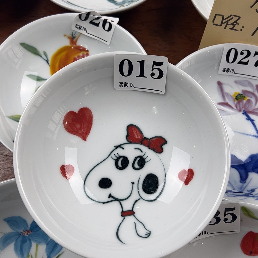 瓷片景德镇陶瓷手工手绘制作