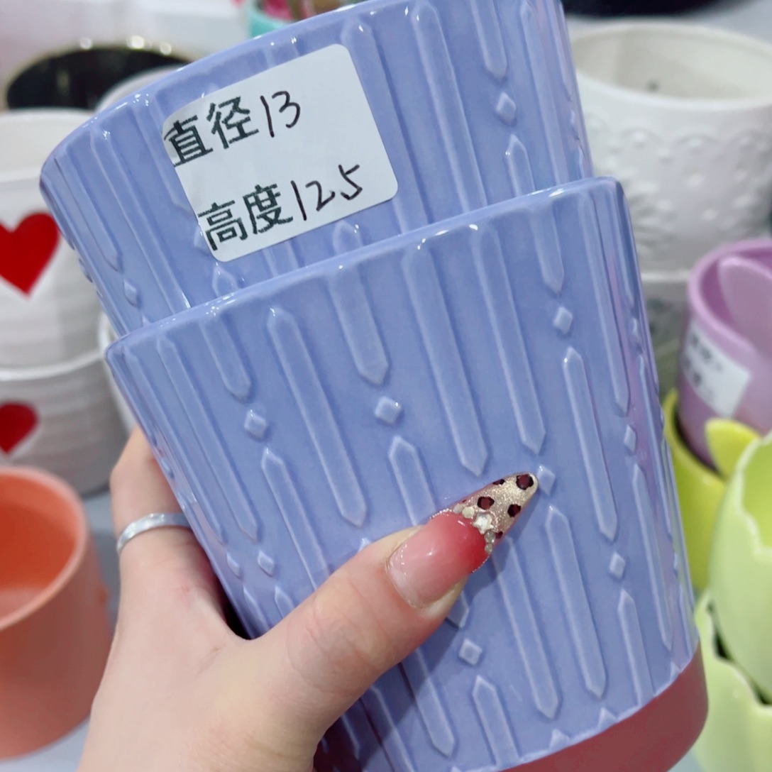 有孔，陶瓷花盆满10米包邮发货