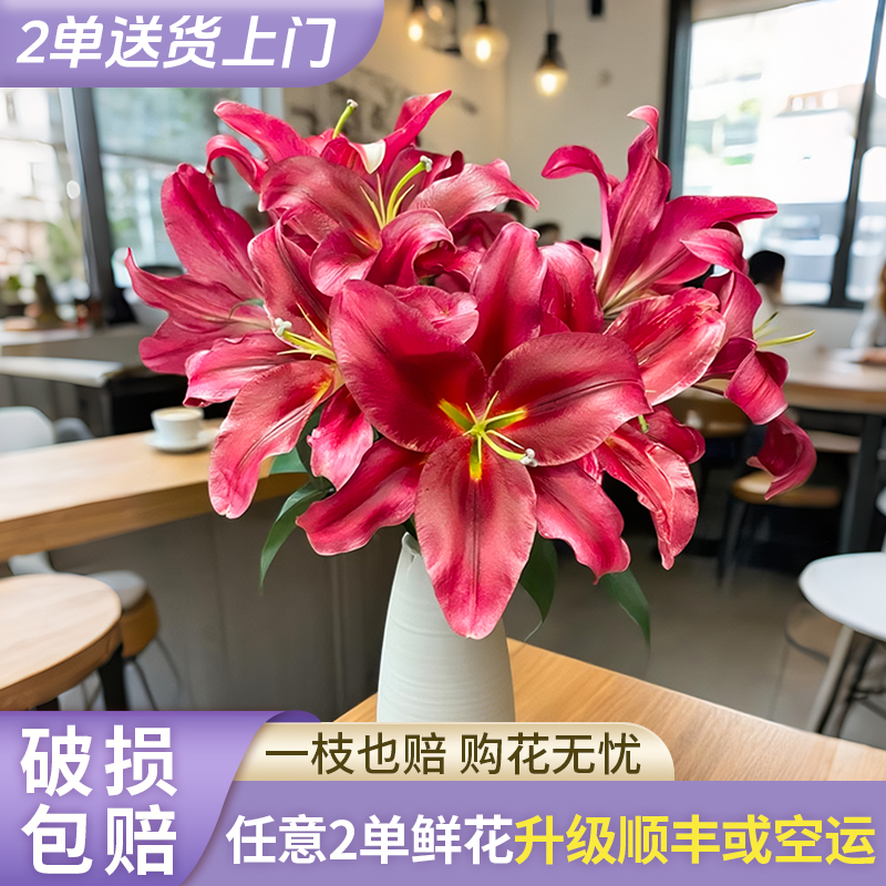 【源头优选】永恒的爱香水百合花水养插花用云南直发鲜花